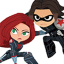 No matter how many times I see the comic pictures, Black Widow and the Winter Soldier just don't seem to "fit"