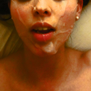 ahsoasian: Blowing kisses after taking a facial. 