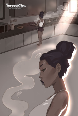 trebled-negrita-princess:  candiikismet:  asieybarbie:  Dez gets up extra early to cook a morning meal for Toree, just as a small way to show her appreciation! ♥  I always live when I see this. So adorable! 😍😍😍❤️  OH MY GODDDD 
