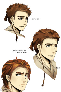 yukipri: Obi-Wan Kenobi, through the ages. Or practice doodling of the bae that turned a bit angstier than i was expecting. He deserved better. I also want nothing more than an Obi-Wan centric spin off film starring Ewan 
