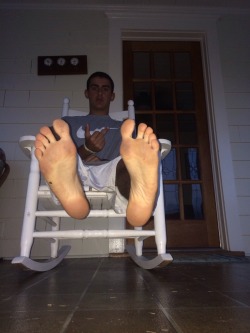 captain-guy-feet:  gayfootblog:  rocking chair…  Want more like this? Follow me!