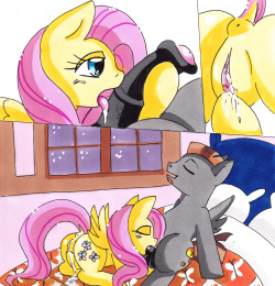 2-page comic I commissioned from imaranx of my ponysona having hot sex with Fluttershy.This actually took her about 3-4 weeks to complete, but it sure was worth it!! ^^~Shutterfly