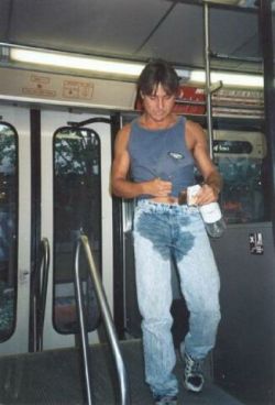 peepantsx:  Old pictures of guys wetting in public. I love it! 