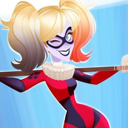 Hey there Mistah J!! Harley Quinn print for my tictail shop http://bluelemonart.tictail.com Only one more Siren to go 