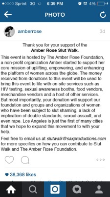 greeneyes-anddimples:  hella-short:  Why ain’t any of y'all fake feminist talking about the amazing thing Amber Rose is doing right now?  CAN WE ALSO TALK ABOUT HOW NICKI MINAJ JUST DONATED ŭ,000 TO AMBER’S SLUT WALK…. FIVE THOUSAND 