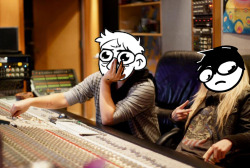 honourcall:  Pic of me and BSB hard at work in the studio working