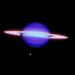 aestheticalspace:    Saturn and Titan  