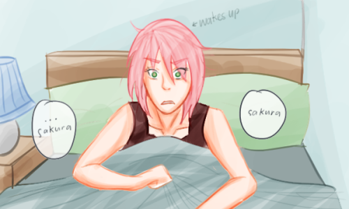 sakura-unnie:  Neighbors AUAU where Sasuke and Sakura are neighbors and they aren’t happy about it. One day, after a heated fight about who knows what, Sakura punches a hole through Sasuke’s door and Sasuke, being an avenger, borrowed Naruto’s pet