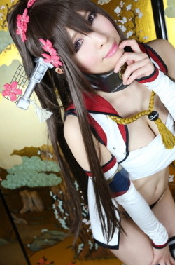 rule34andstuff:  Fictional Characters that I would “wreck”(provided they were non-fictional): Yamato (Kantai Collection).