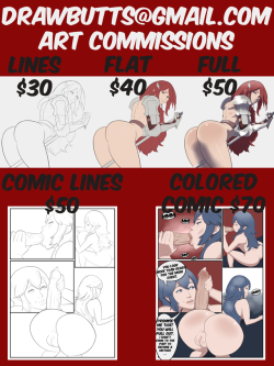 drawbutts: A new commission post to include comic pages.Character commissions cost 50% more per additional character.I’m also willing to do animations like this Lapis for anyone interested.