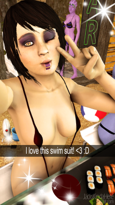 jackskindahere:  “Ma New Swim Wear #NoFilter”I was working on KU today and I came across this swim suit that I didn’t know I had… I decided to see if it would fit Kasumi and needless to say, it did. 8 hours later this happened. If you don’t