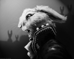 varvau:  Rabbit Clan Financier. 30 minute sketch, digital. One financier angry over a plot devised by Mercurio to fake coinage. 