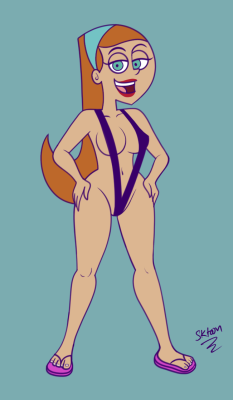 sketch-toons:  More bikini pics, this time jazz fenton =)Something quick just for fun 