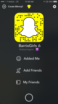 Follow our new snapchat: thebarriogirls