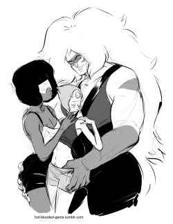 hot-blooded-gems:  I suddenly realized Jasper could be involved with more than one gem in a drawing and nothing was ever the same 