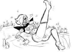 Another shitty mettaton wip, based on his newest blockbuster! Sorry Im trying to get good at heels&hellip;.Bonus pic: