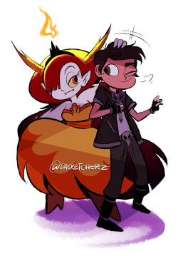chillguydraws: dasketcherz: Unpopular opinion: Hekapoo is like the big sister Marco never had.   That makes some of the shipping kind of awkward XD  or does it?~ &gt;|D’‘‘