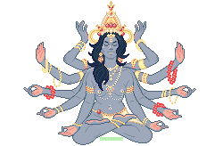  Kali, Hindu Goddess of time, change, and destruction 