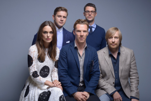 cumberbum:  Cast of ‘The Imitation Game’ pose for a portrait during 2014 TIFF on September 9 