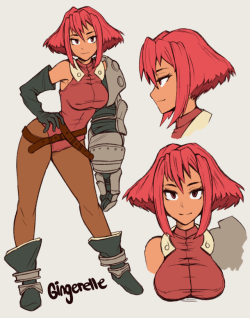 standby-art:Gingerelle character design from Brave Fencer Musashi. Not much is changed (if anything at all) but I wanted to make a personal updated design because I might do things in the future with her, plus I love that game to death.