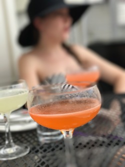 quickienewyork:Apparently, my photographic style is pictures of drinks with blurry women behind them. I can live with that.