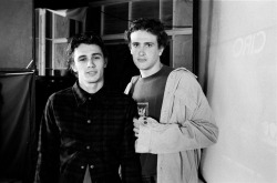 thekissingclub:  James Franco and Jason Segal, 1999 