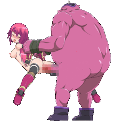 pixel-game-porn:  Cute busty hentai slut getting raped by monster cock with her pussy get filled to overflowing with it’s cum in an animated xxx hentai gif from the sex game Guild Meister.