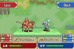 if you know anything about fire emblem, or if you have the ability to pick up context clues, i&rsquo;m at a weapons disadvantage in this sortie. but if you let the weapons triangle in fire emblem games dictate your every attack, you are not only gutless