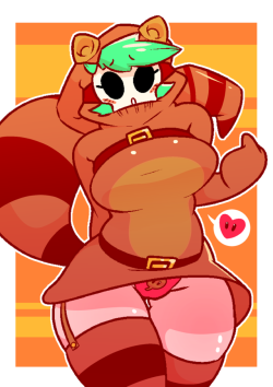 mofetafrombrooklyn: dabbledoodles:  Have I mentioned how much I love Shygals? Because I do.  CUTE!!  I need my snifit gal like this X3