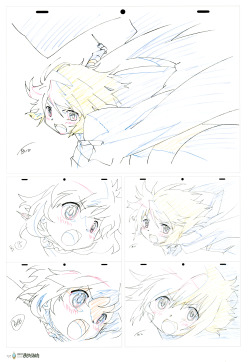 fiercealchemist:  I’ve been looking though the Madoka Key Animation Volumes and I love when they show the genga for scenes like these. Something about them has a raw intensity that the more polished final product lacks. 