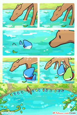 vress-shark:  호숫가의 사슴🦌💦A Deer In the Lake