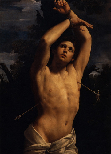 guido-reni: The Martyrdom of Saint Sebastian, 1616, Guido Reni Medium: oil,canvas 