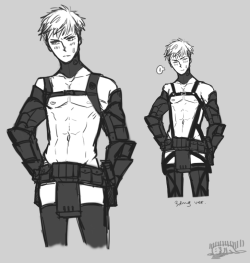 tuxedo-bomber:  long story short i shouldn’t have watched klk 19 and think about jean in sanageyama’s nudist beach uniform (im a loser someone pls stop me from drawing him (இ◞౪◟இ) ) 