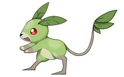 dumpster-arts:  omg a totally legit leaked grass type from the next gen!! jk his name is jerbark and he’s my first fakemon  x3 Cute!