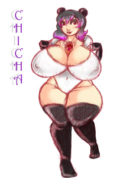 supertitoblog:  sweetchichablog:  Hi People!!!  Here is my re-design of My Oc Dani.. but I changed her name to CHICHA  (Cute Hugs Inocent  Chubby Hungry Adorable)  She looking really good