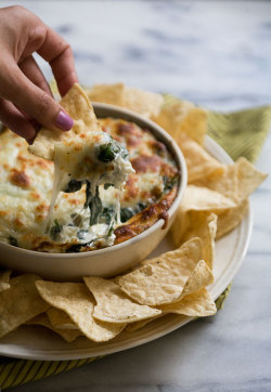 pbstv:  pbs-food:  Spinach and Artichoke Dip Recipe | PBS Food  Looks so delicious!