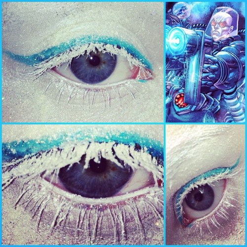 ironandvalor:  lilysinthefall:  samsmistletoe:  thegoddamazon:  death-or-exile:  WOW I AM ESPECIALLY IMPRESSED WITH THE MR. FREEZE EYES  FUCKING AMAZING  **applause** i can’t even put eyeliner on properly  I can’t even makeup really at all  I can’t