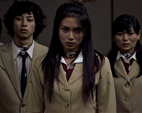 indulgings:Ko Shibasaki as Mitsuko Souma— Battle Royale (2000, dir. Kinji Fukasaku)