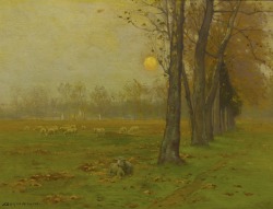 laclefdescoeurs:  End of Day (‘The Dying Years’), 1890, John Carleton Wiggins 