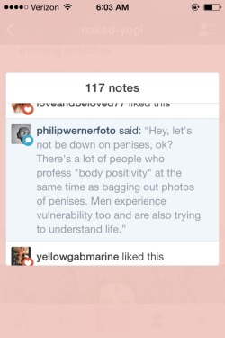 I am not putting down penises or men. I absolutely love penises and vaginas and every other body part. But when men have their icons set as a close-up photo of their cock, or women have it set as a close-up photo of their vulva, I get no choice and no