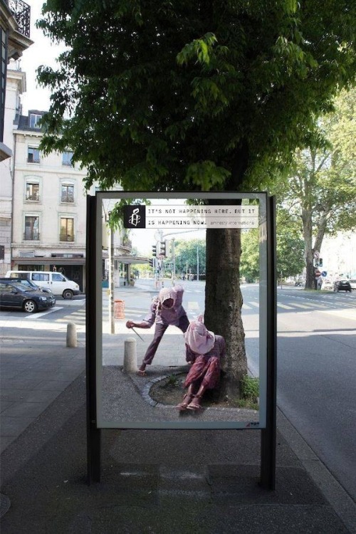 Porn photo thebrokentaboos:  Ad Campaign by Amnesty