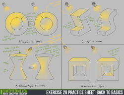 conceptcookie:  Exercise 29 Results: Back to Basics Step by StepCheck out our reference guide for the latest exercise on going back to basics on building values depending on your light direction HERE. Thanks again to the great user submissions we received