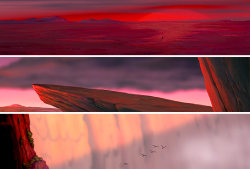 johnnapaige:  grilledanalcheese:  imjustfanni:  Color theory: Lion King  BEAUTIFUL.  Never noticed this omg 