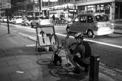 Kinchanphotography:  Kin Chan, Stuck In The Wrong Lane, London Sept 2014 With #X100