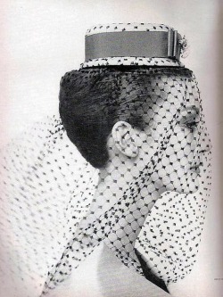 Theniftyfifties:  Mary Jane Russell For Harper’s Bazaar, March 1959. Photo By Louise