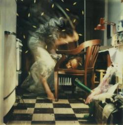 thunderstruck9:Lucas Samaras (American, born Greece, 1936), Photo-Transformation, 1976, Polaroid print, Image: 7.6 x 7.6 cm.