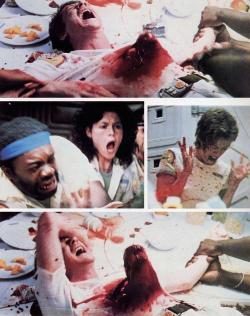 rarecultcinema:John Hurt’s chestburster scene from Ridley Scott’s Alien (1979) - one of the greatest movie moments ever.