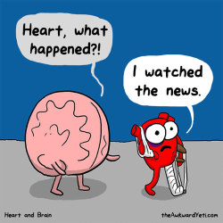 primacdonaldsgurl:  boredpanda:    Heart Vs. Brain: Funny Webcomic Shows Constant Battle Between Our Intellect And Emotions    HEART AND BRAIN IS OFFICIALLY MY OTP   @sft425
