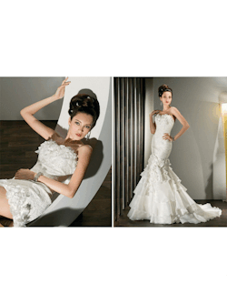 Confetti-Weddings:  Convertible Two In One Wedding Dresses  