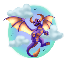 tiggyloo:  I finished Spyro!! I think this turned out really cute! :D Click source for fullview/detail (recommended) ! Okay to tag as kin 
